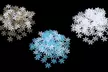 1 à 4 lots de 200 confettis en forme de flocons de neige, coloris au choix - Image 2
