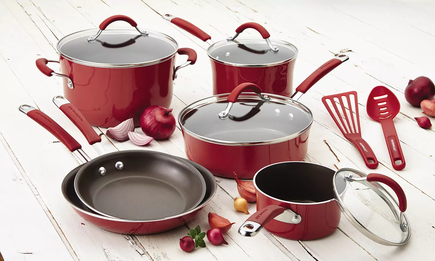 Rachael Ray Cucina Hard Enamel Nonstick Cookware Set (12-Piece) - Second Medium