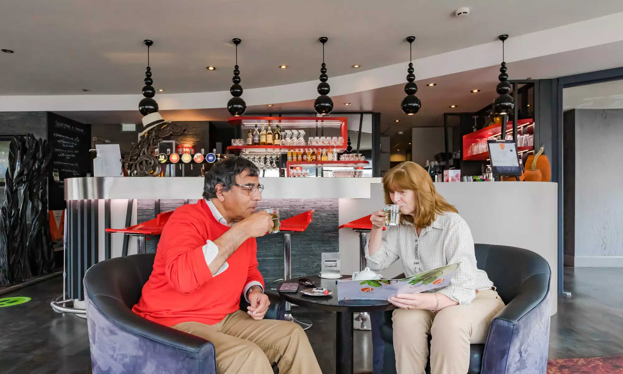 Normandie : chambre double Céleste et petit-déjeuner