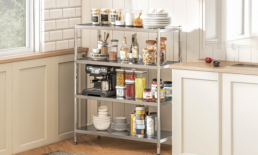 Image 5: HomCom Kitchen Shelving Units - Organised Storage with Style