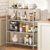Image 5: HomCom Kitchen Shelving Units - Organised Storage with Style