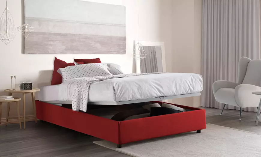 Image 18: Lit double "Silvia" avec matelas en option