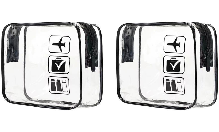 Image 18: Transparent Travel Toiletries Storage Bag 