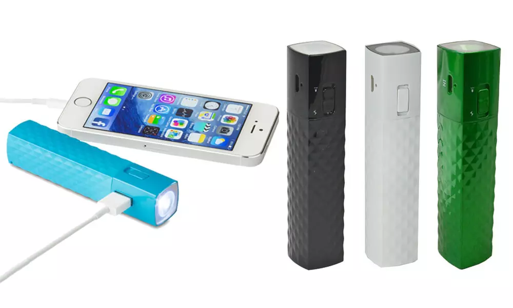 SoundLogic XT 2600mAh Power Bank with Built-In Flashlight - Primary Image