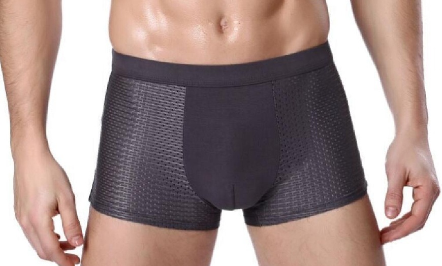 Image 15: Up to 12 Pairs of Men's Breathable Mesh Boxers