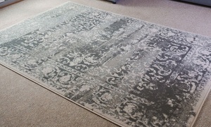 Traditional Faded Floral Rug