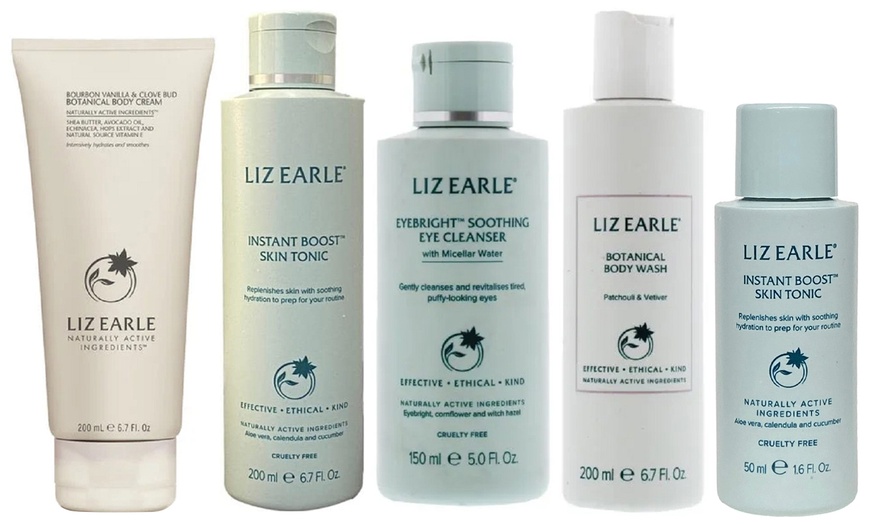 Image 1: Liz Earle Skin Tonic, Soothing Eye Cleanser and Body Cream