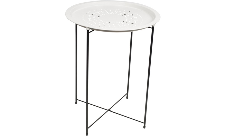 Image 5: Round Metal Garden Coffee Table