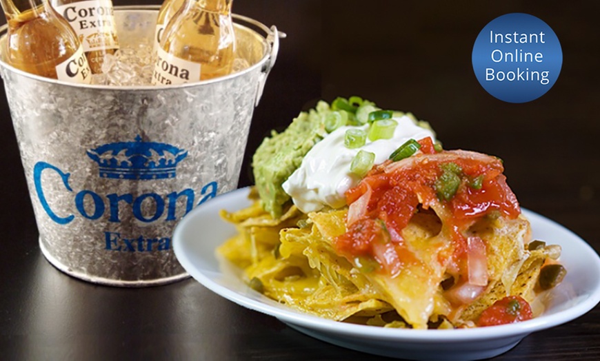 Image 1: Large Nachos and Two Coronas