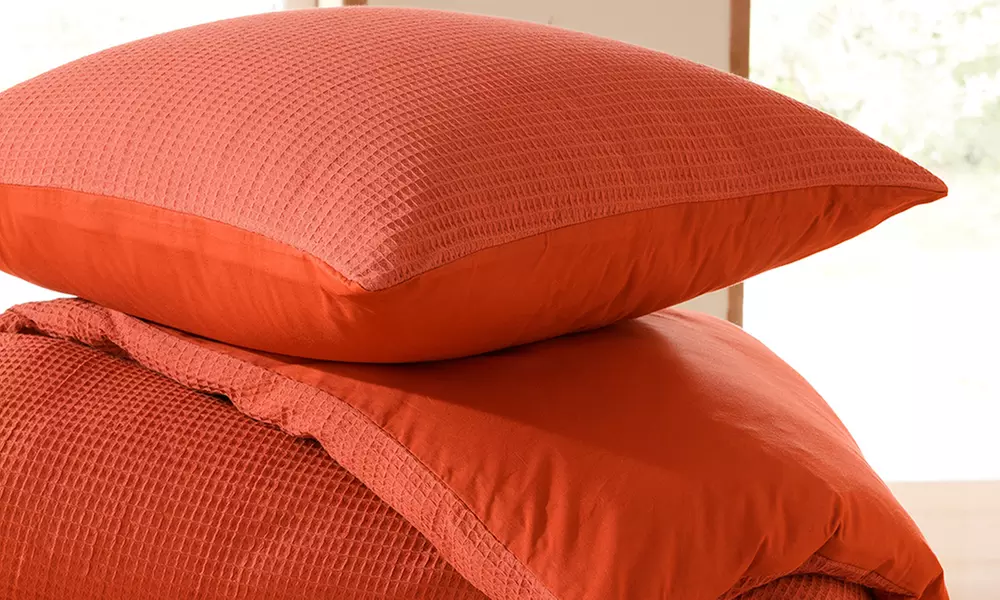 Honingraat katoenen dekbedovertrek set