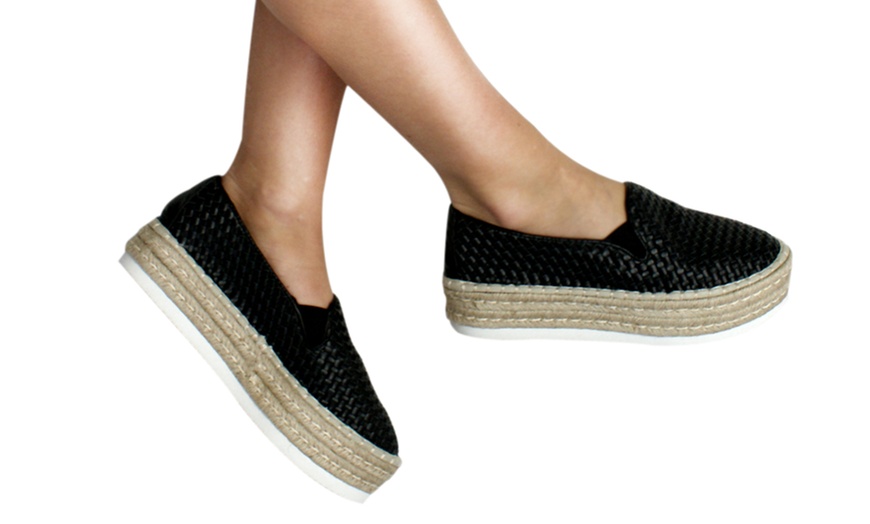 Image 2: Woven Platform Espadrilles