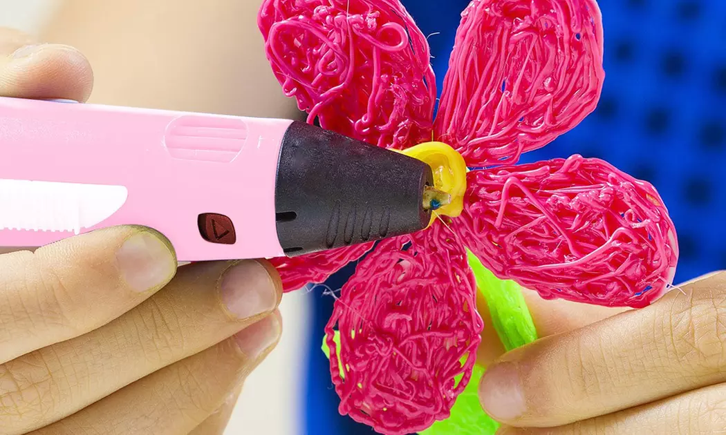 3D-Stift mit LCD-Bildschirm, opt. mit 20er-Pack PLA 3D-Filamente