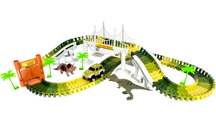 Image 4: Create-a-Track Dino World Playset