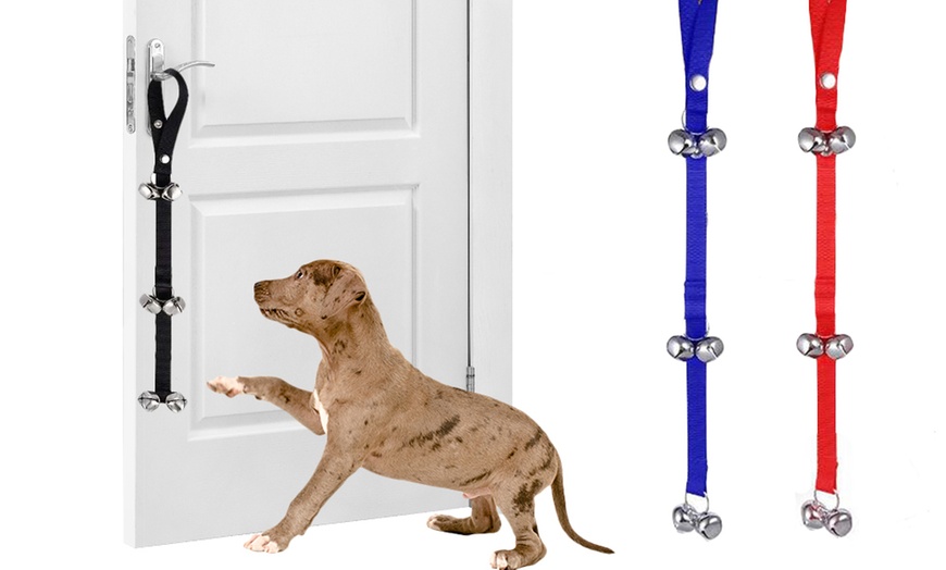 Image 1: Adjustable Dog and Puppy Door Bells