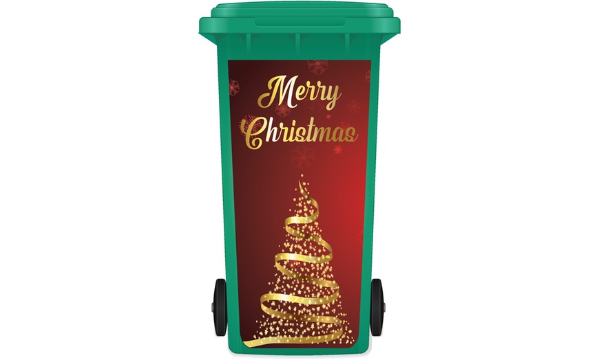 Image 6: Christmas Wheelie Bin Sticker