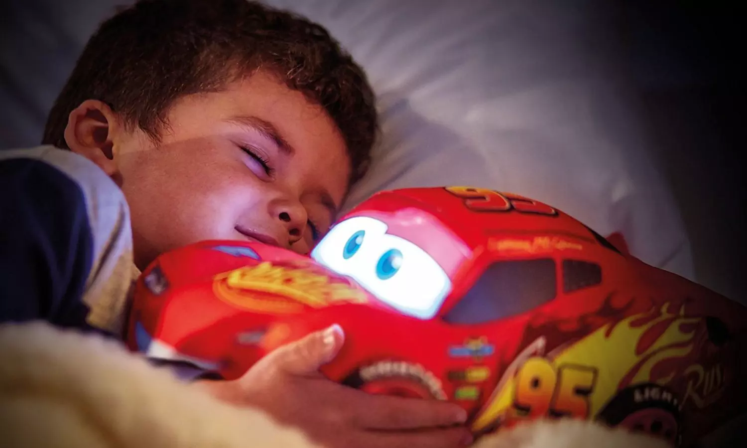 Peluche Veilleuse 2 en 1 Disney Cars ou Spiderman - Primary Image