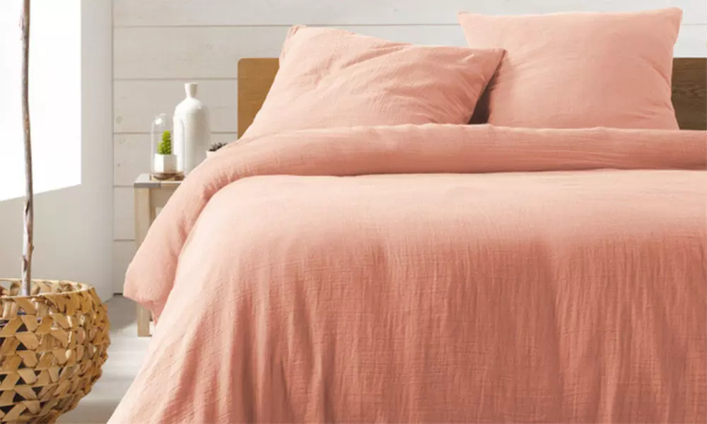 Parure de lit en gaze de coton "Angelina" de Promo Linge