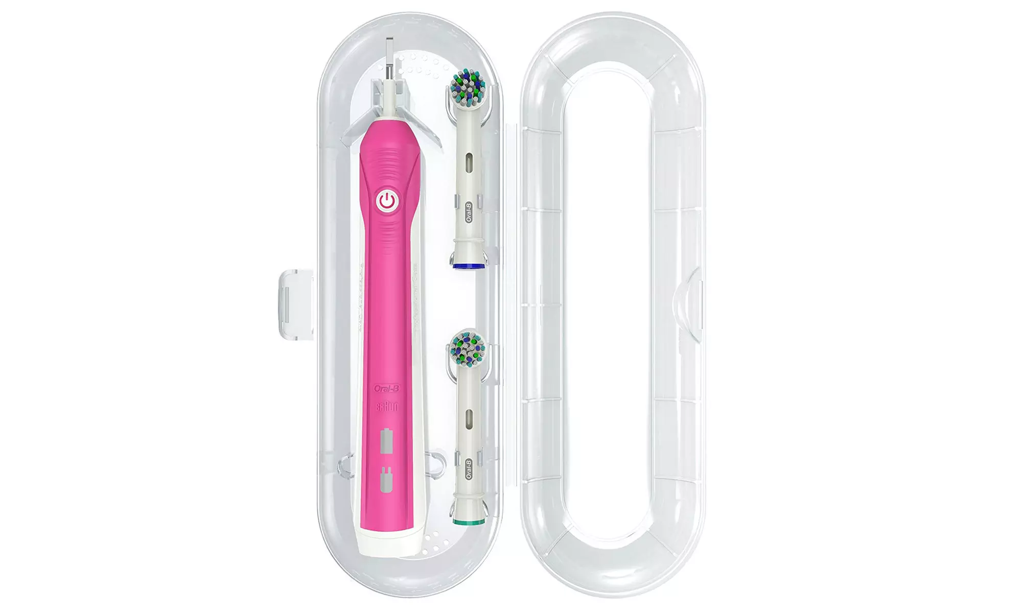 1 ou 2 étuis pour brosse à dents électrique et tête de brosse compatible avec Oral-B - Primary Image