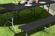 Table buffet pliante 180 cm + 2 bancs pliants - Second Medium
