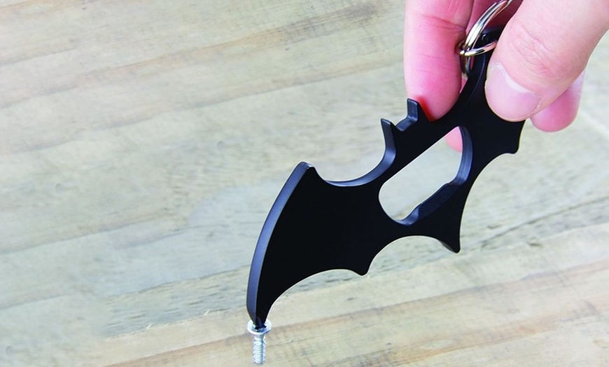 Image 5: Batman Logo Multi-Tool Keyring