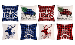 Set of Four Christmas Pillow Covers