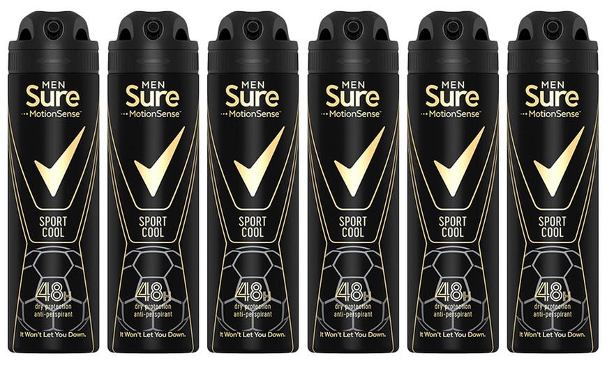 Image 9: Six-Pack of Sure for Men Antiperspirant Body Spray Deodorant