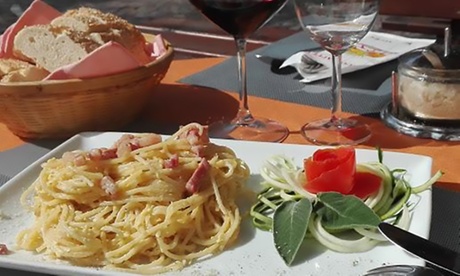 Menu alla carta da 3 o 4 portate con vino al Ristorante Da Carlotta (sconto fino a 62%)