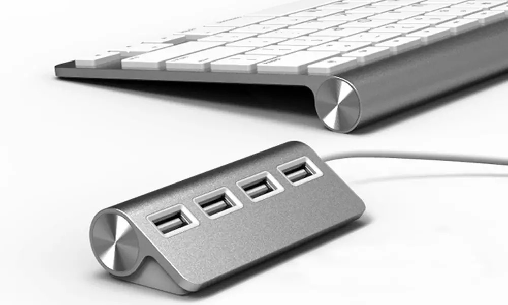 One, Two or Three Aluminium USB Hubs with Shielded Cable - Primary Image