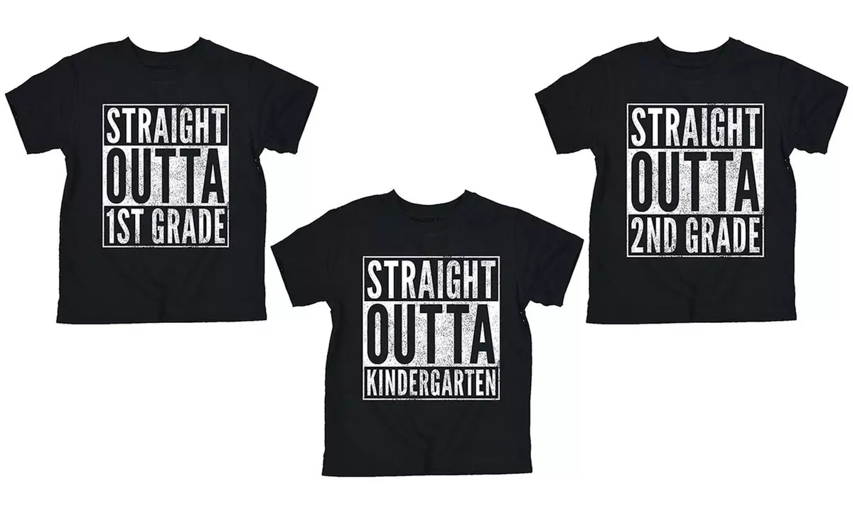 Girls' Straight Outta School Tees - Primary Image