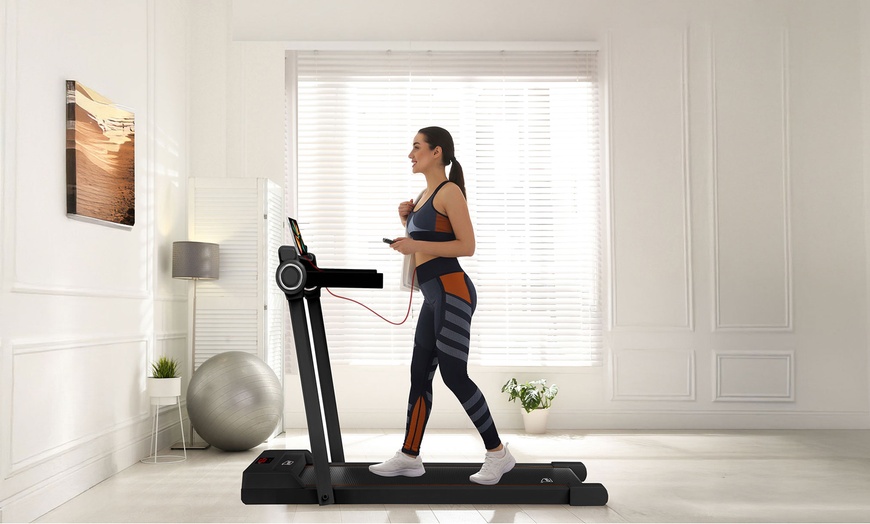 Image 1: Neo Walking Pad Foldable Treadmill