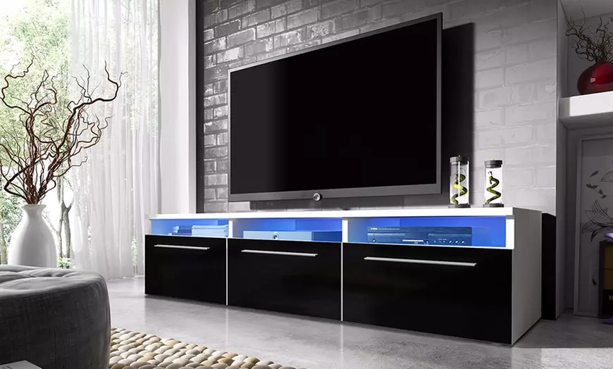 Image 1: LED tv-meubel in 4 kleuren