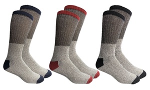 Men's and Women's Thermal Insulated Lounge Socks (3- or 6-Pack)