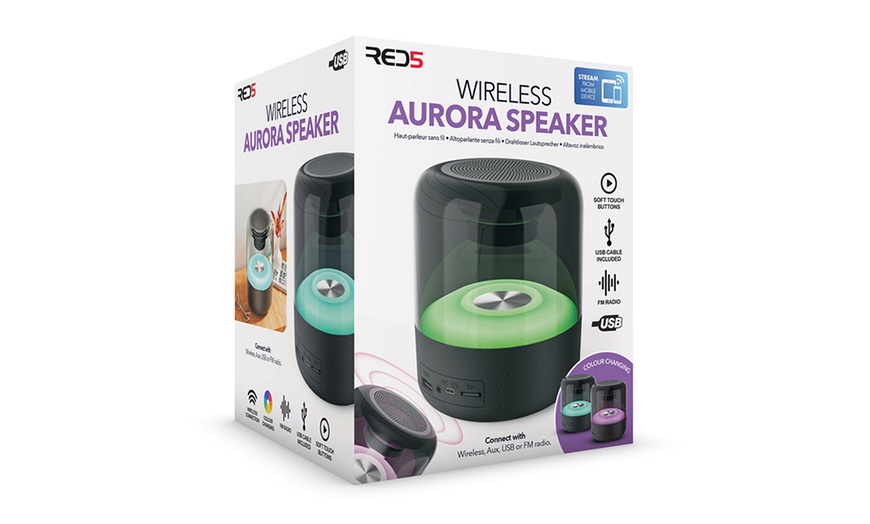 Image 4: Wireless Aurora Speaker with 360° LED Lightshow