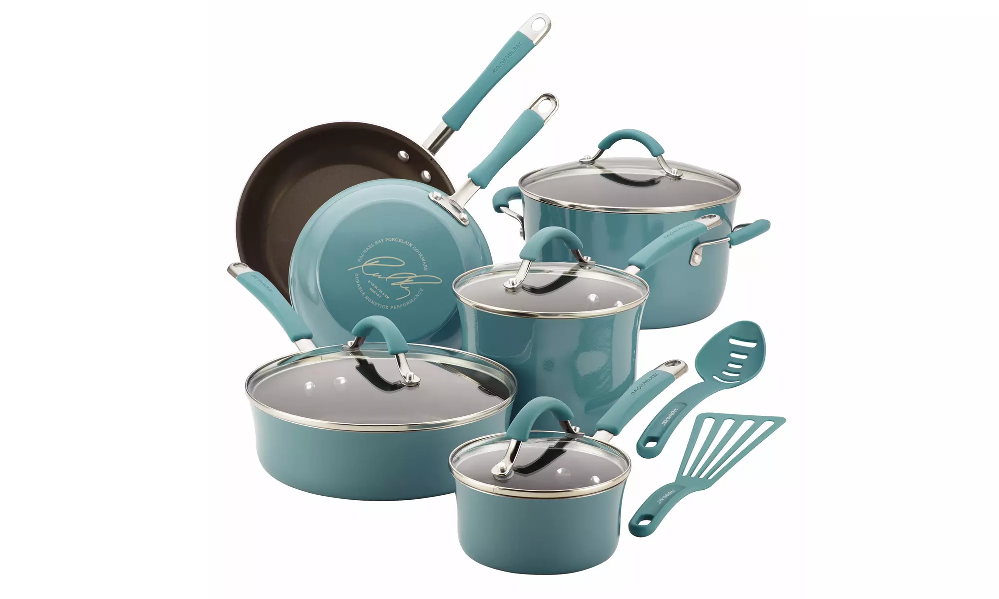 Rachael Ray Cucina Hard Enamel Nonstick Cookware Set (12-Piece) - Primary Image