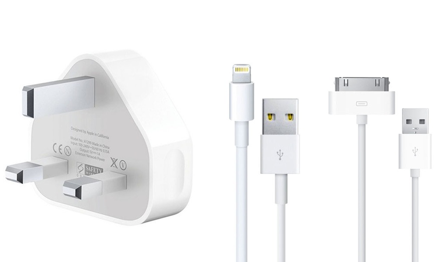 Image 1: Apple Mains Plug or Cables