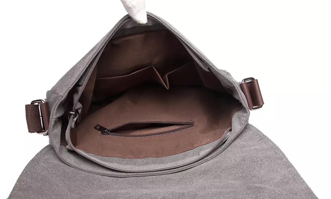 Men's Canvas Messenger Bag - Second Medium