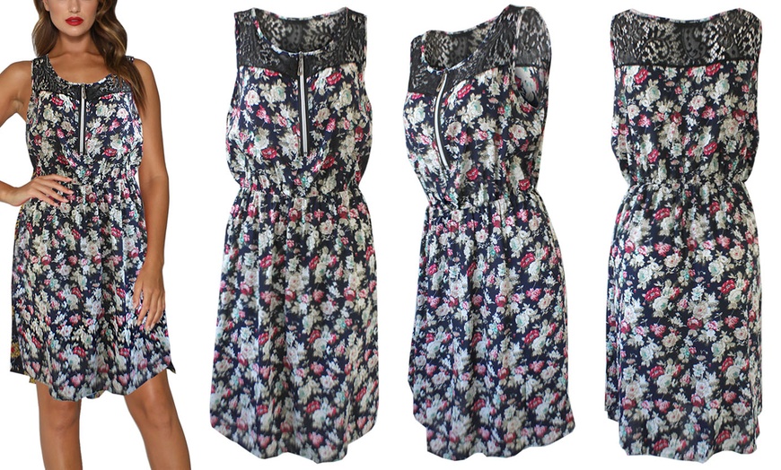 Image 5: Lace Floral Summer Dress
