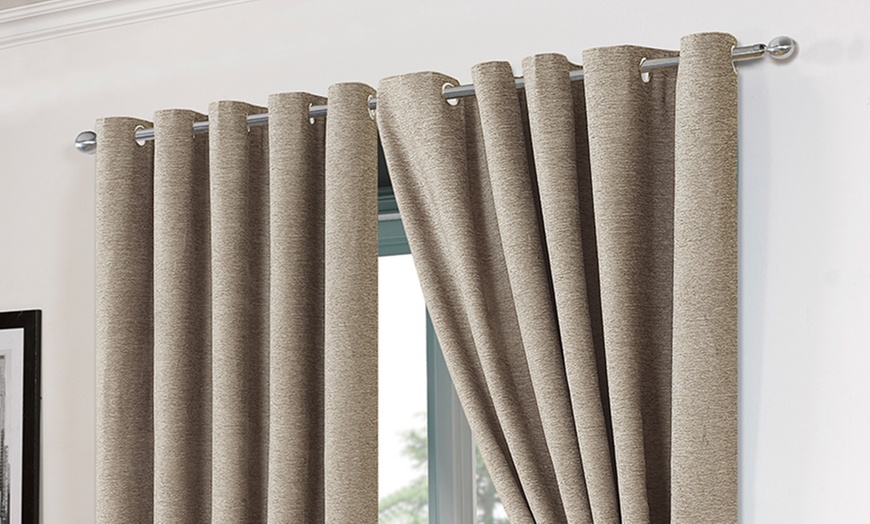 Image 1: Chenille Blackout Curtains 
