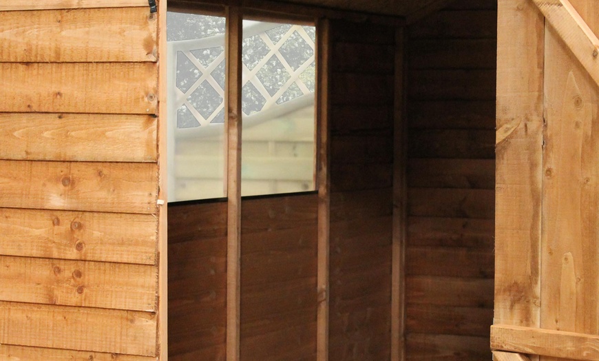 Image 5: Overlap Apex Wooden Garden Shed