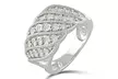 1/4 CTTW Diamond Anniversary Twist Ring in Sterling Silver by DiamondMuse - Second Medium