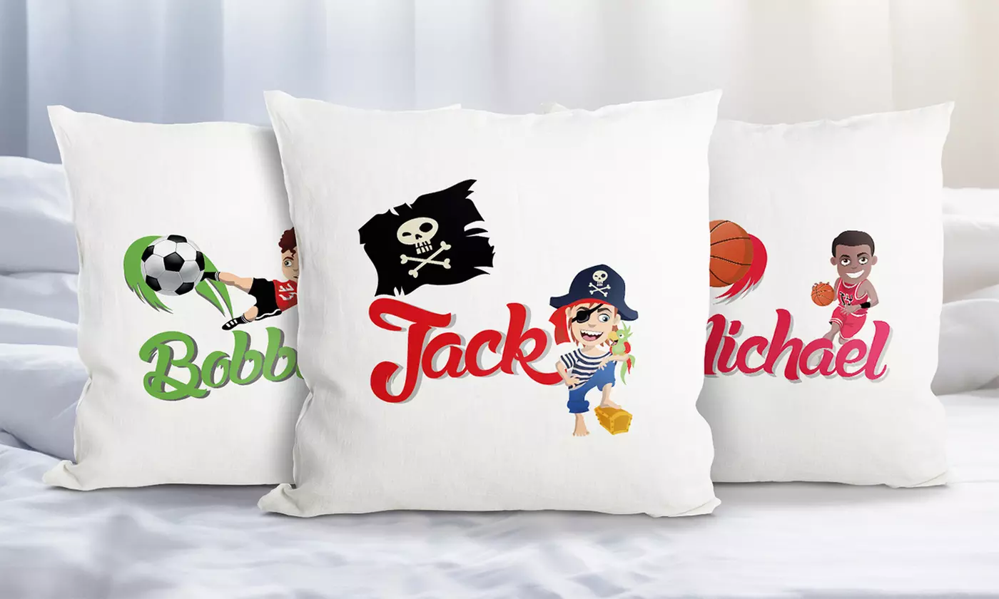 One, Two, Four, or Eight Personalized Boys' Pillowcases from Printerpix (Up to 90% Off) - Primary Image