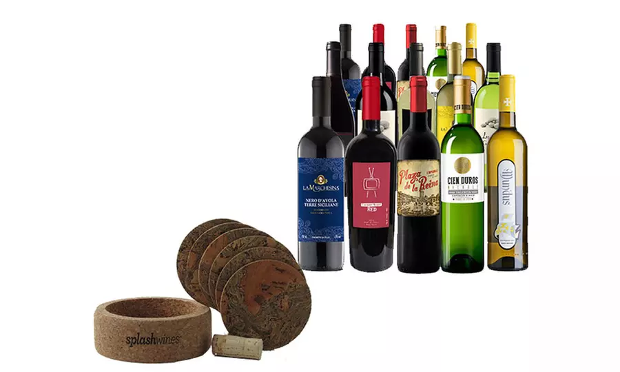 15 Bottles of Wine Package and Coaster Set (75% Off)   - Primary Image