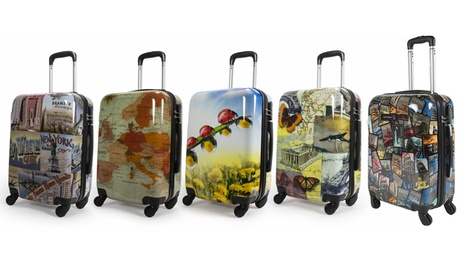 Trolley da cabina in ABS con 4 ruote piroettanti disponibile in vari modelli