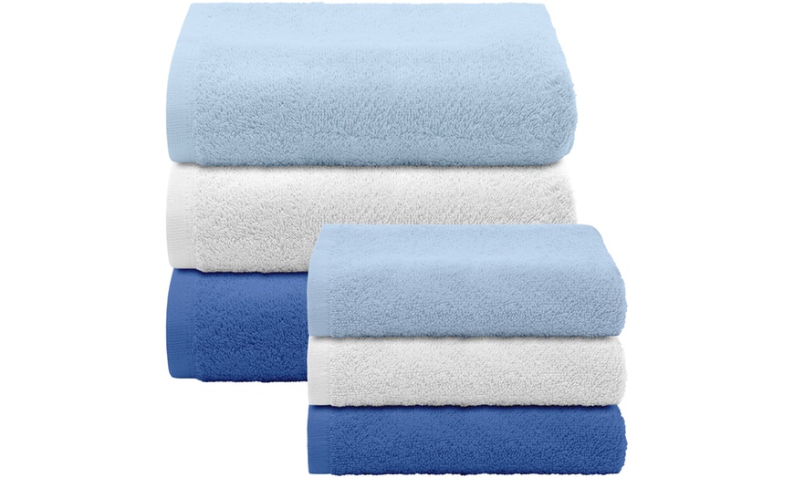 Image 9: Lot de 6 serviettes éponge