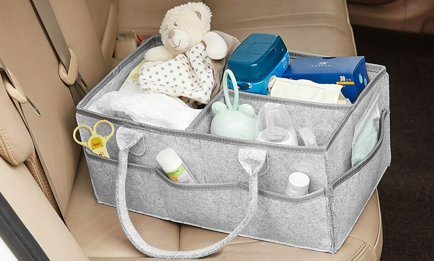 Image 8: Baby Nappy Changing Caddy Bag