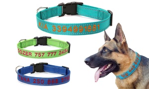 Customised Embroidered Dog Collar