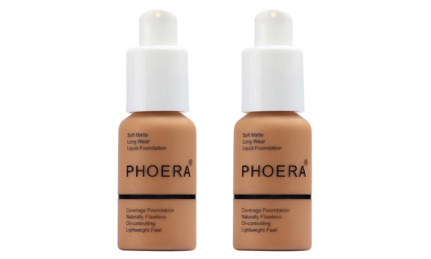 Image 21: Phoera Full Coverage Make-Up Foundation 30ml