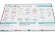 One or Two Magnetic Whiteboard Weekly Planners - Second Medium