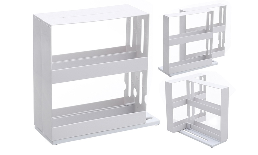 Image 9: 2-Tier Rotating Spice Rack Organizer