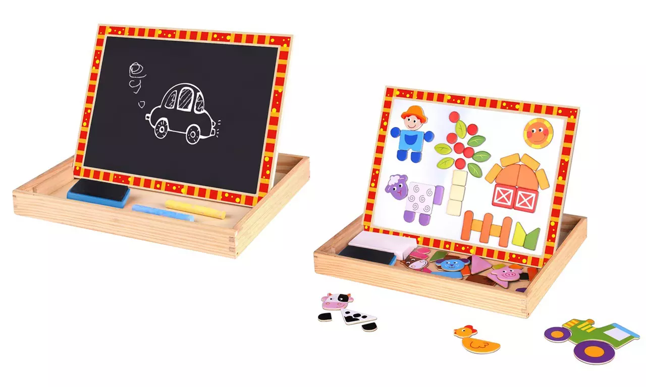Tableau de puzzle magnétique 3en1 Tooky Toys - Primary Image